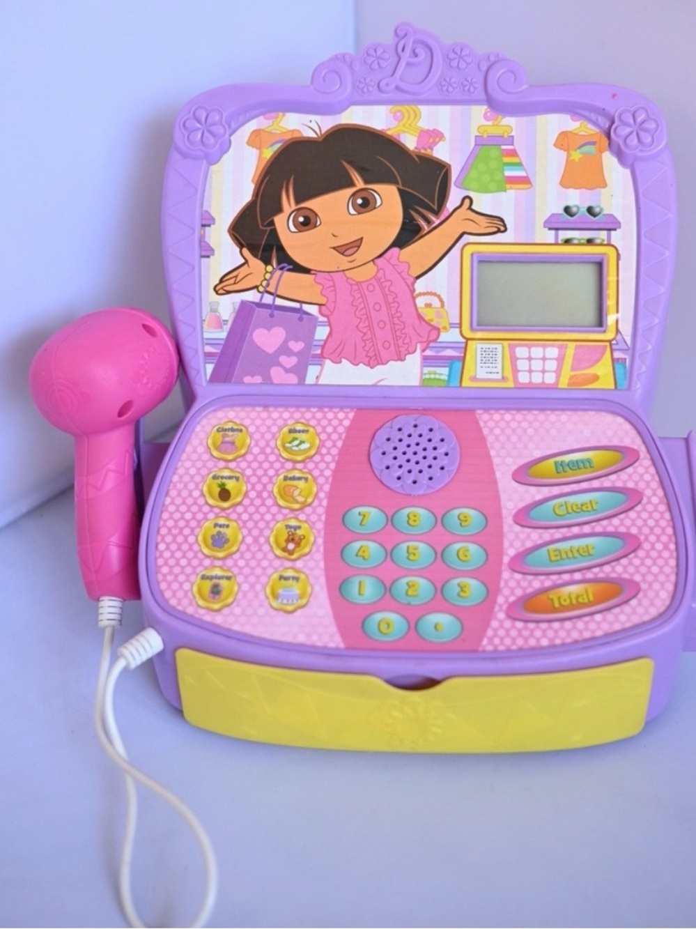 Vintage Dora The Explorer Shopping Adventure Talking Cash Register 2012 - Tested